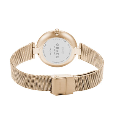 Obaku - Women Black Stainless Steel Strap Watch - V256LXBBMB