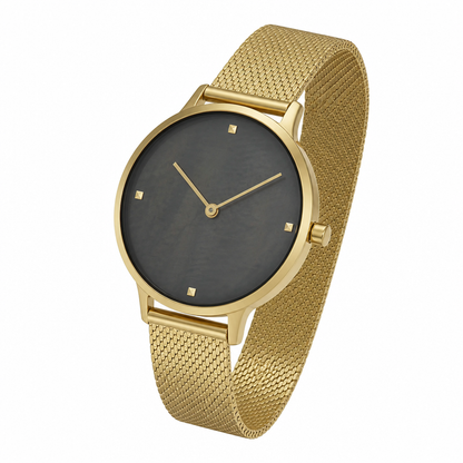 Obaku - Men Gold Stainless Steel Strap Watch - V295LXGBHG
