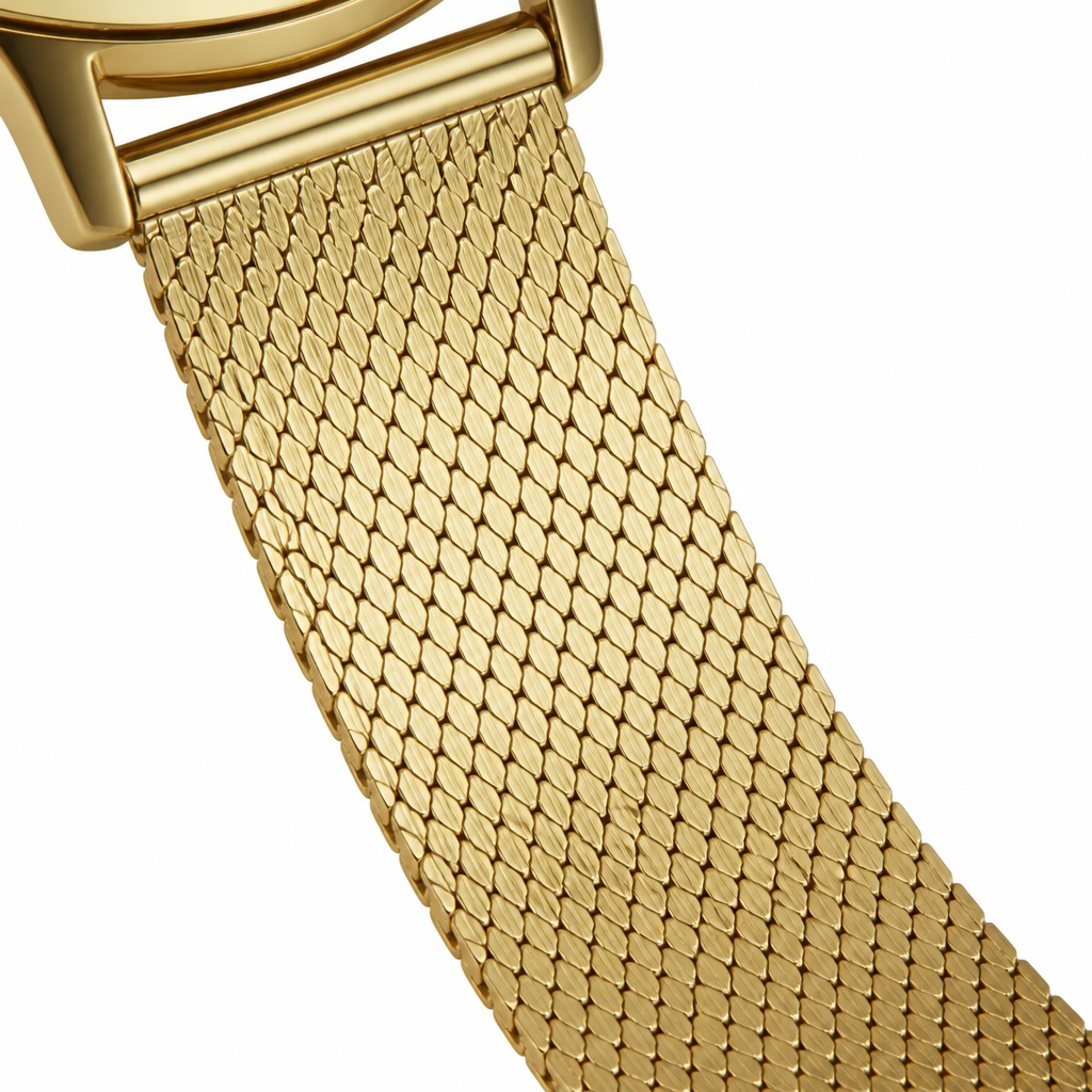 Obaku - Men Gold Stainless Steel Strap Watch - V295LXGBHG
