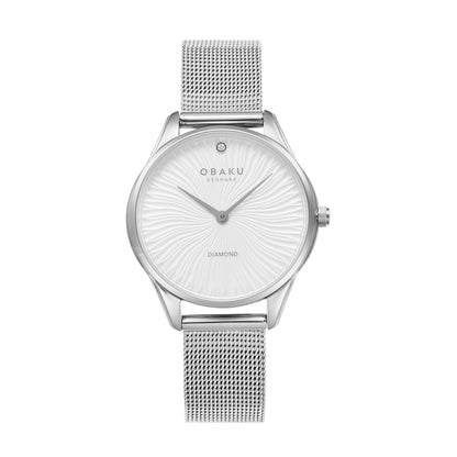 Obaku - Women Pink Stainless Steel Strap Watch - V297LXVIMV