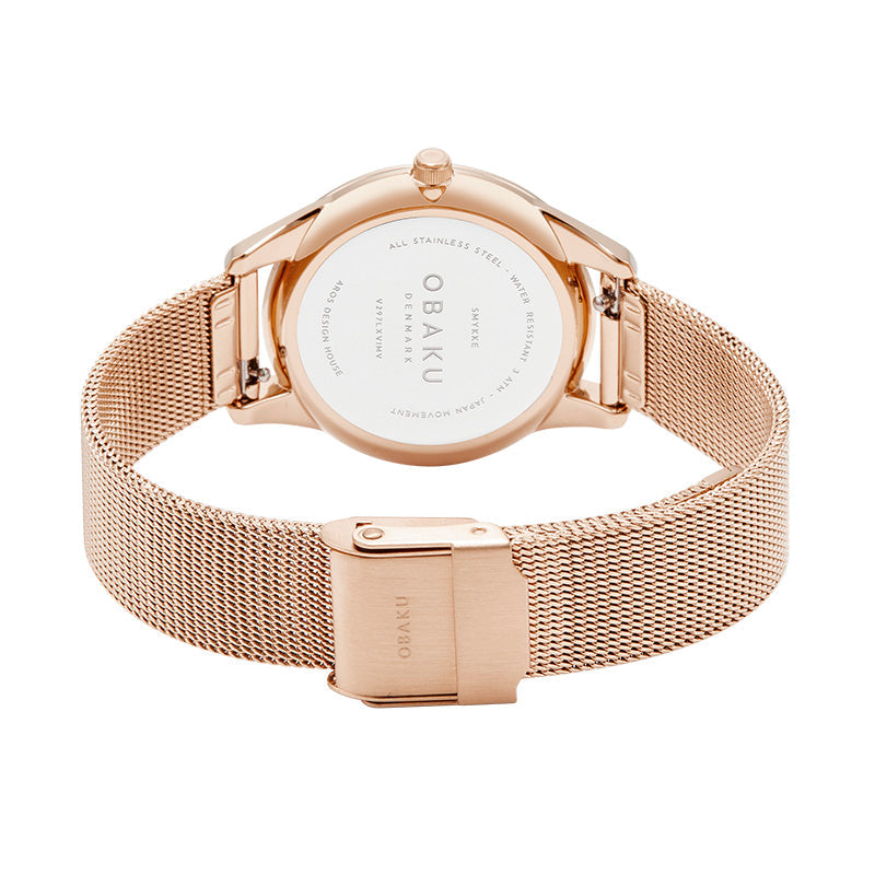 Obaku - Women Pink Stainless Steel Strap Watch - V297LXVIMV