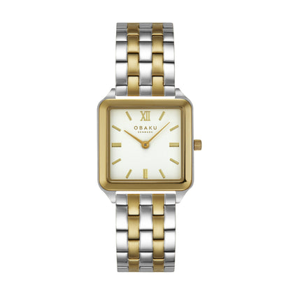 Obaku - Unisex Brown Stainless Steel Strap Watch - V309LXXNMN