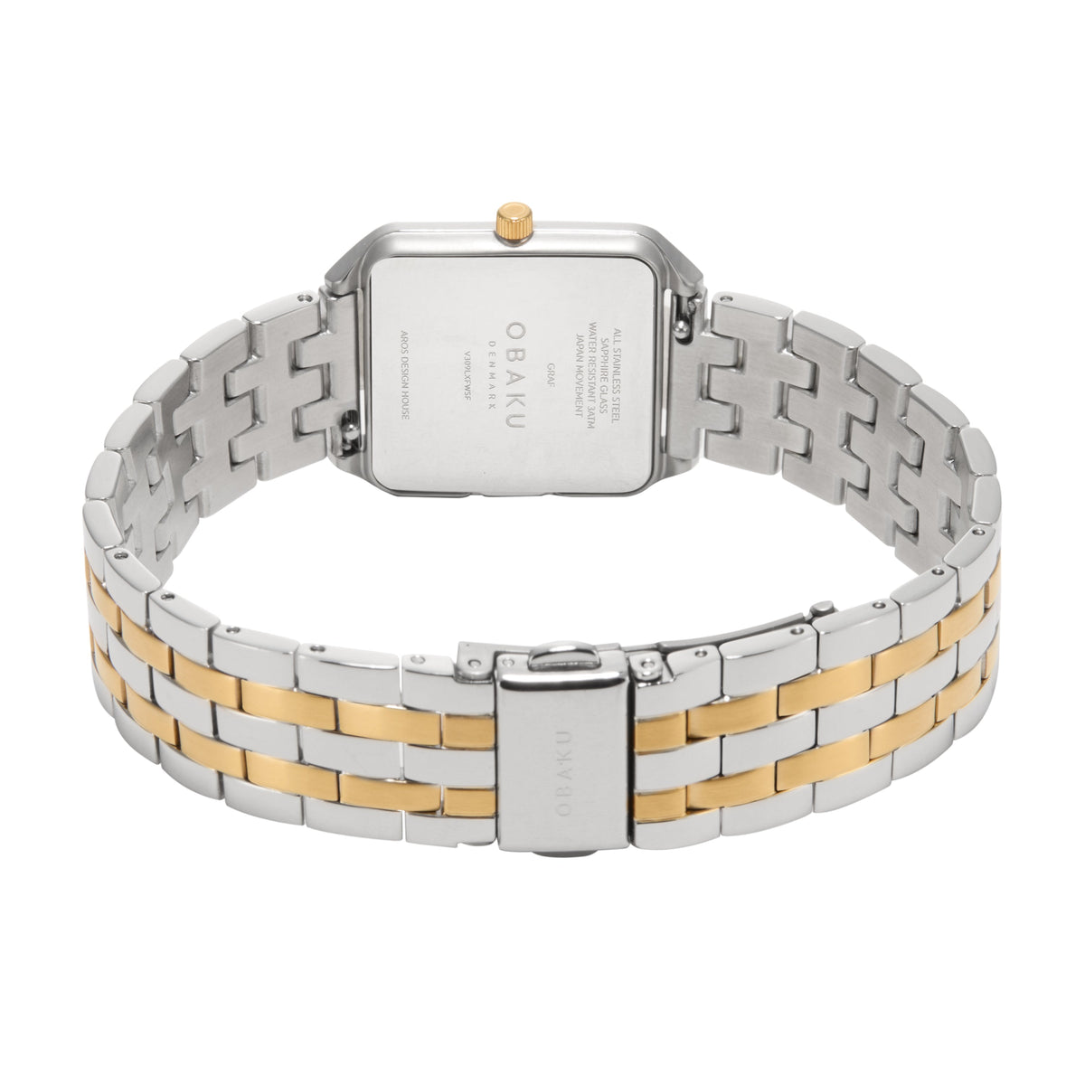 Obaku - Unisex Brown Stainless Steel Strap Watch - V309LXXNMN