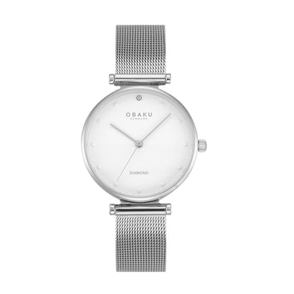 Obaku - Men Silver Stainless Steel Strap Watch - V310LXCWMC