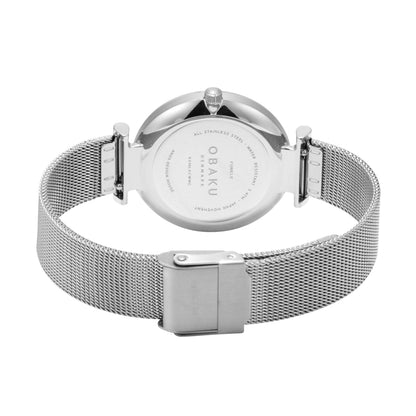 Obaku - Men Silver Stainless Steel Strap Watch - V310LXCWMC