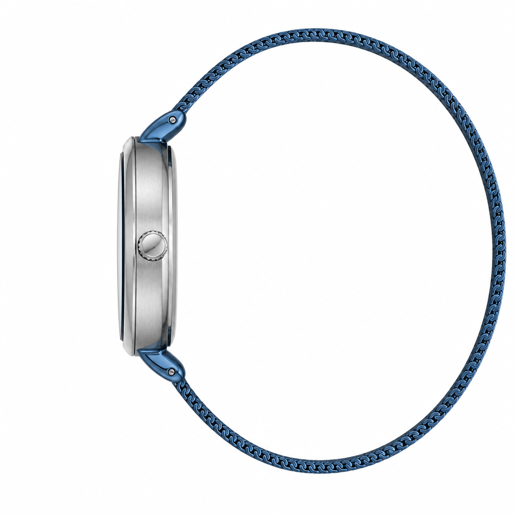 Obaku - Men Blue Stainless Steel Strap Watch - V312LXCLML