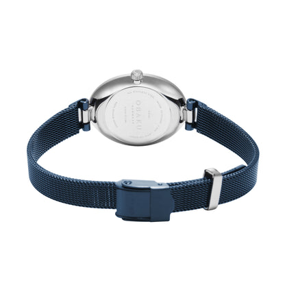 Obaku - Men Blue Stainless Steel Strap Watch - V312LXCLML