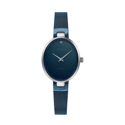 Obaku - Men Blue Stainless Steel Strap Watch - V312LXCLML