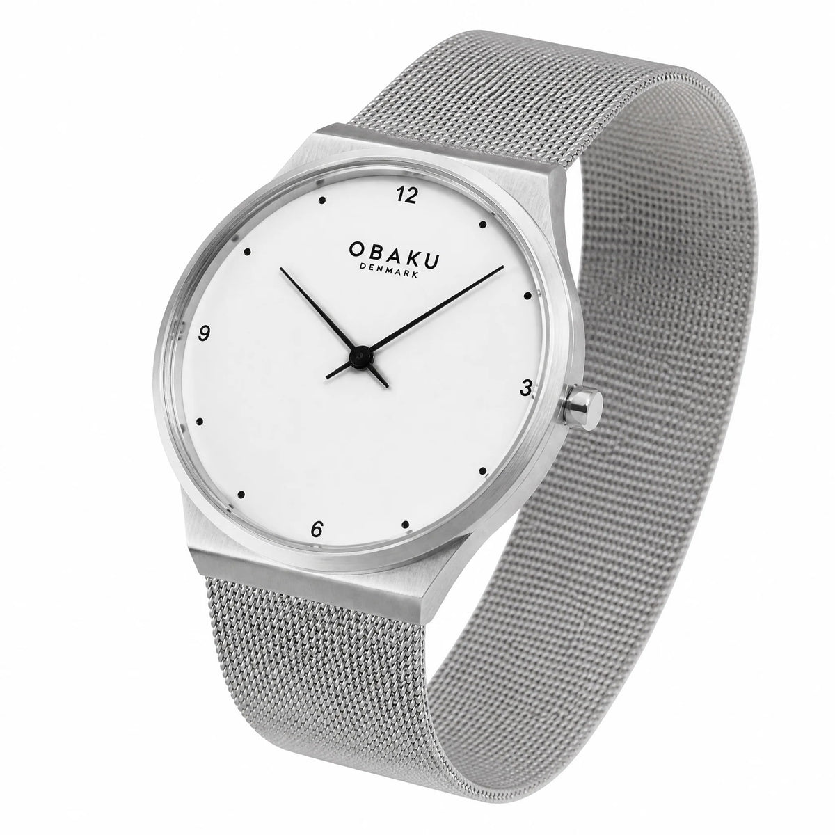 Obaku - Men Silver Stainless Steel Strap Watch - V319GXCWMC