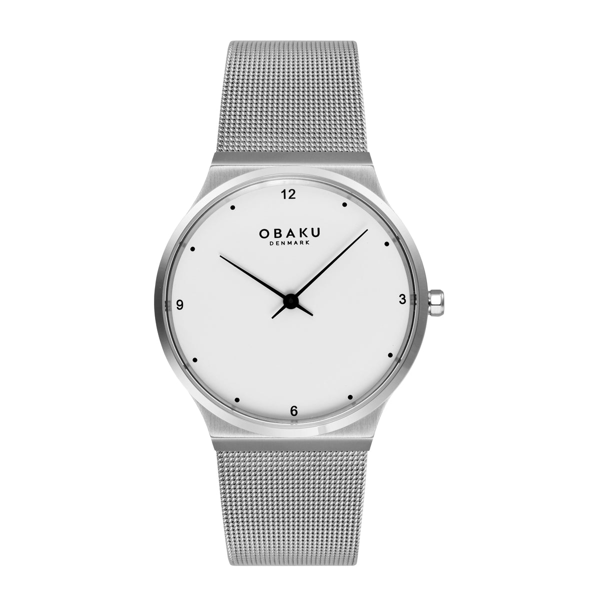 Obaku - Men Silver Stainless Steel Strap Watch - V319GXCWMC