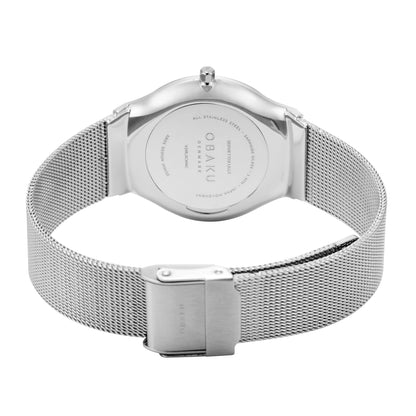 Obaku - Men Silver Stainless Steel Strap Watch - V319LXCWMC