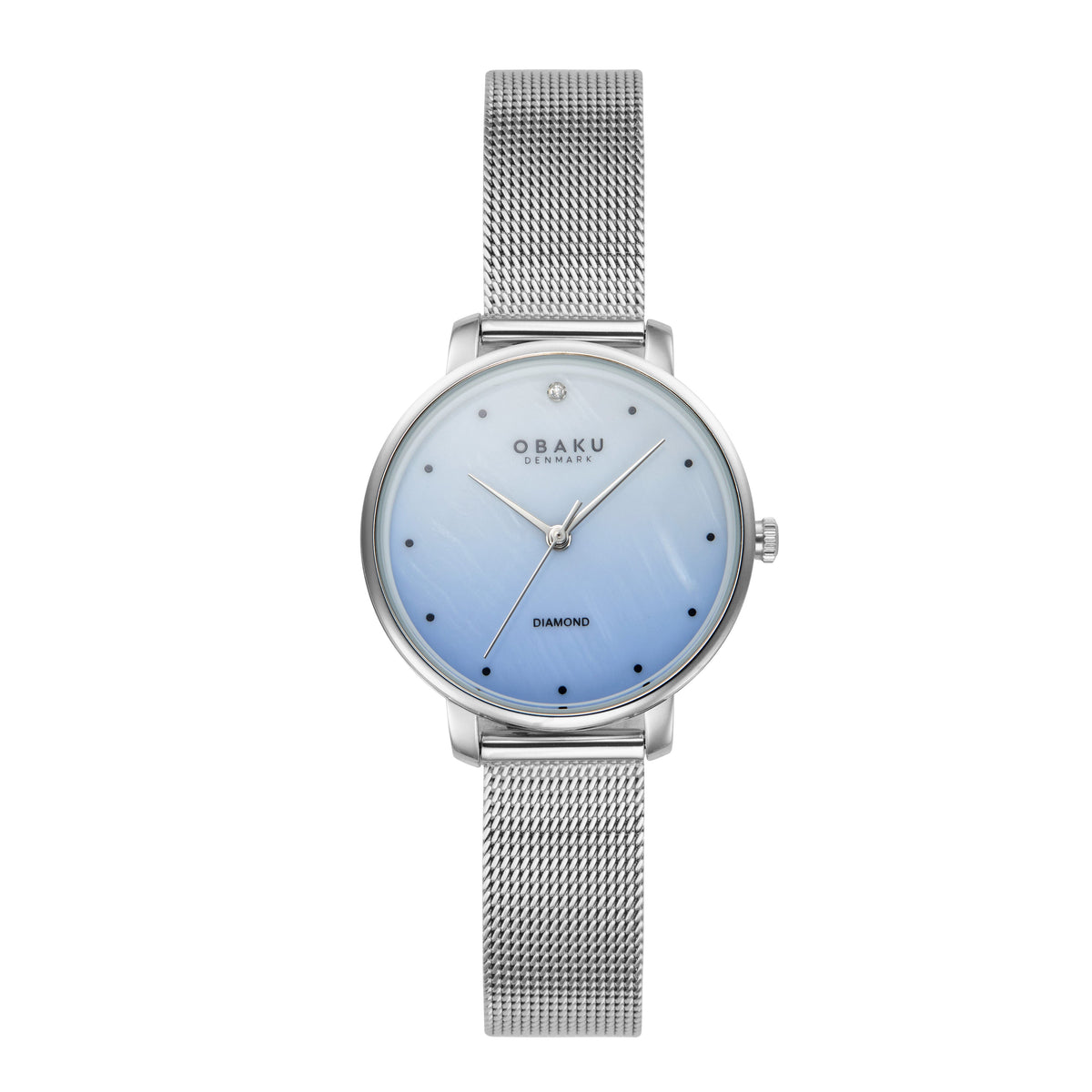 Obaku - Men Silver Stainless Steel Strap Watch - V320LXCZMC-DM