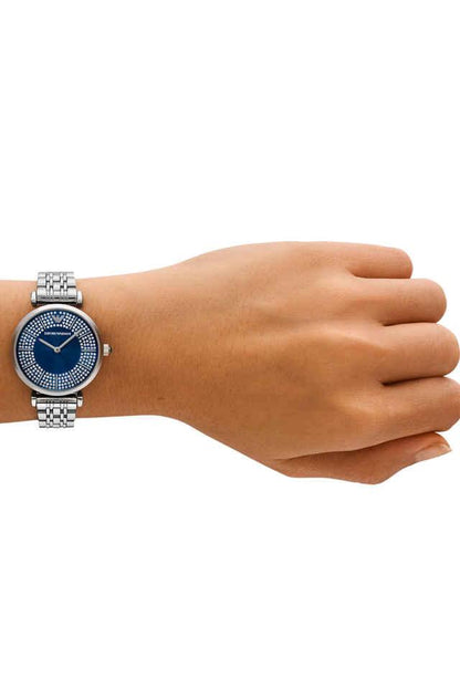 Emporio Armani Gianni T-Bar Silver Stainless steel Womens Watch-AR11627