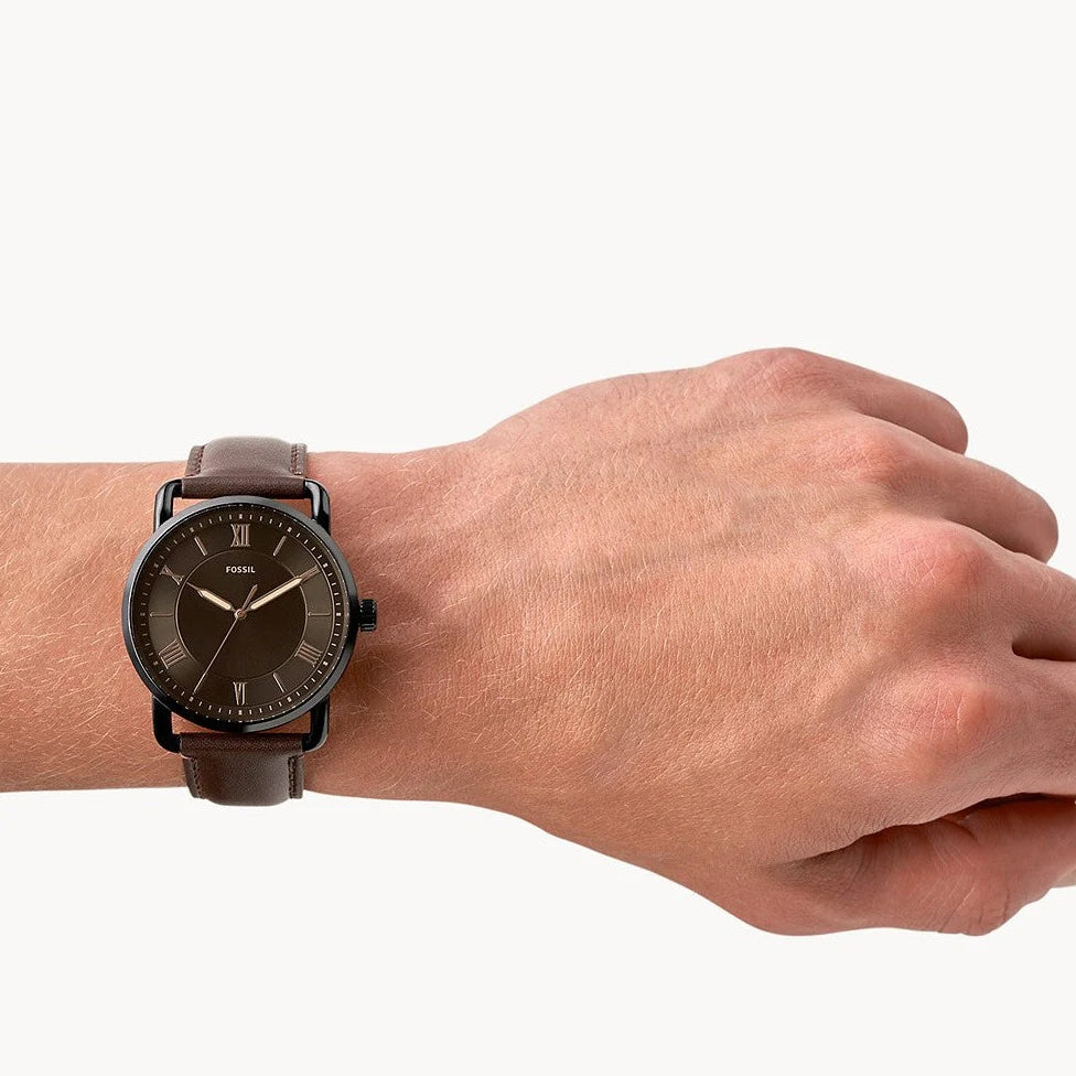 Fossil Copeland 42MM Dress Brown Leather-FS5666