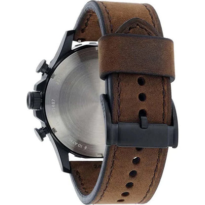 Fossil Nate Brown Leather Men Watch-JR1487