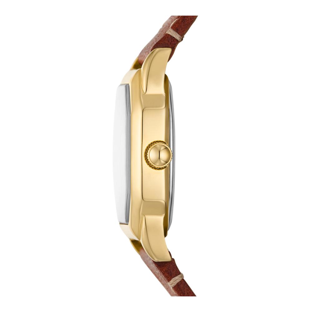Fossil Harlow Womens Brown Leather Watch-ES5364