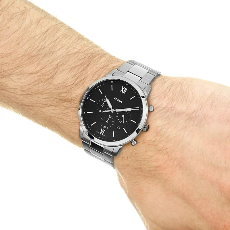 Fossil Neutra Chrono Silver Stainless Steel Men Watch-FS5384