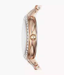 Fossil Karli Rose Gold Stainless Steel Watch - BQ3181