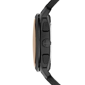 Fossil Machine Dark Brown Leather Men Watch-FS5251SET