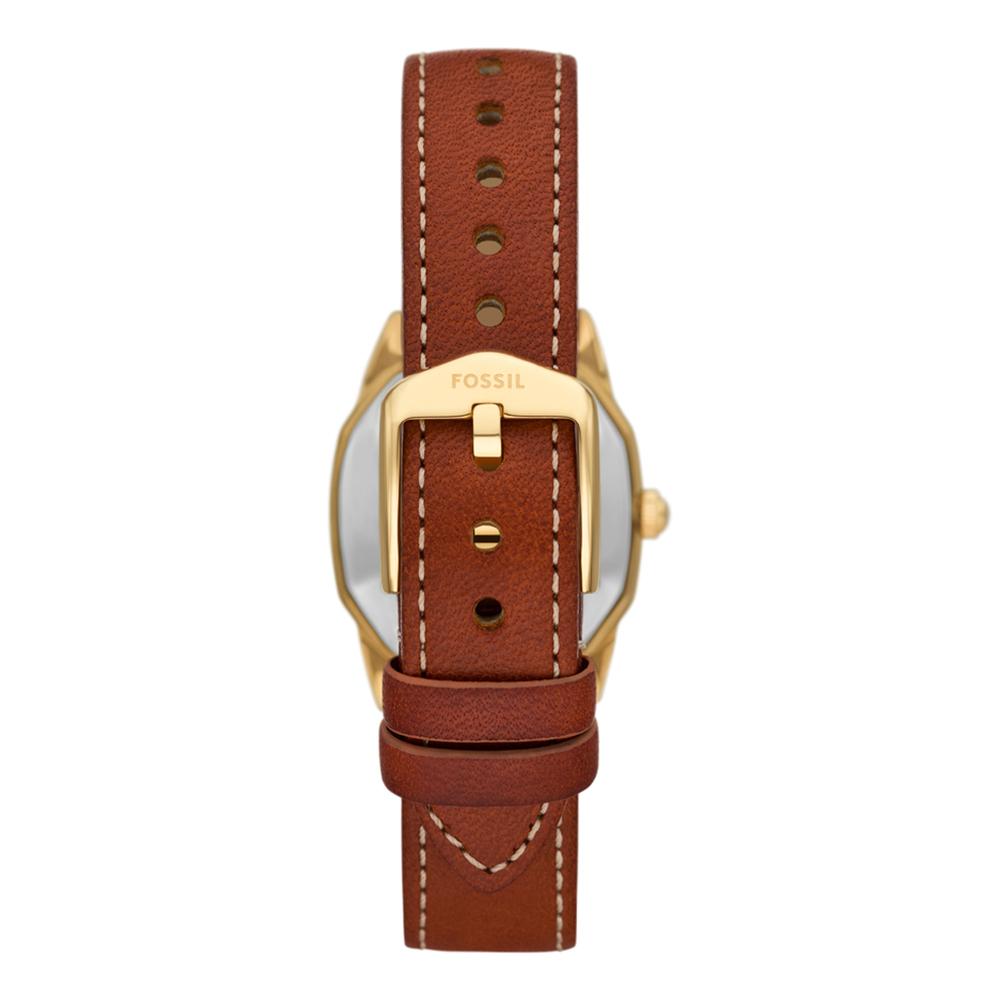 Fossil Harlow Womens Brown Leather Watch-ES5364