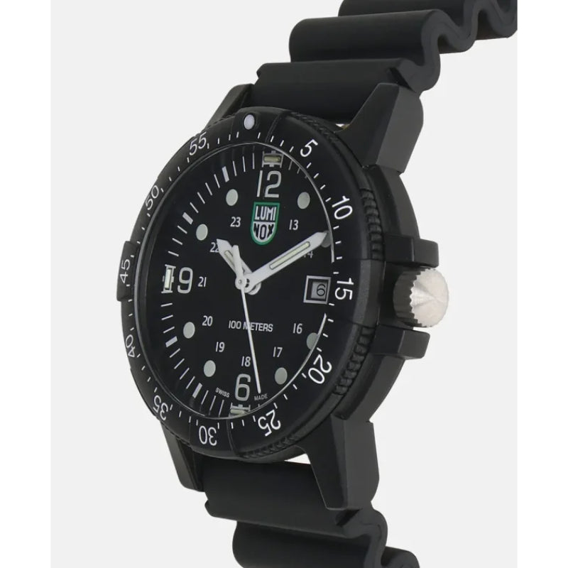 Luminox Sea Bass Carbonox Mens Black Rubber Strap Watch - X2.2001