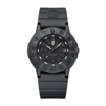 Luminox Mens Black Analogue Rubber Strap Watch
