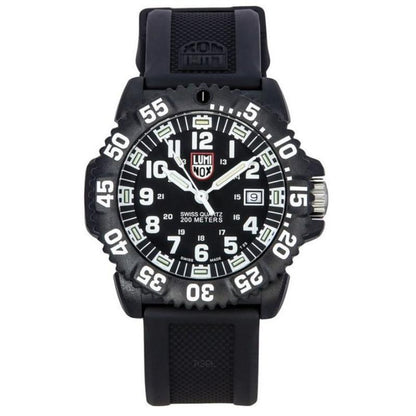 Luminox Original Navy SEAL Mens Black Rubber Strap Watch - XS.3051.F