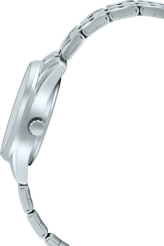 Casio Mens Silver Analogue Metal Strap Watch