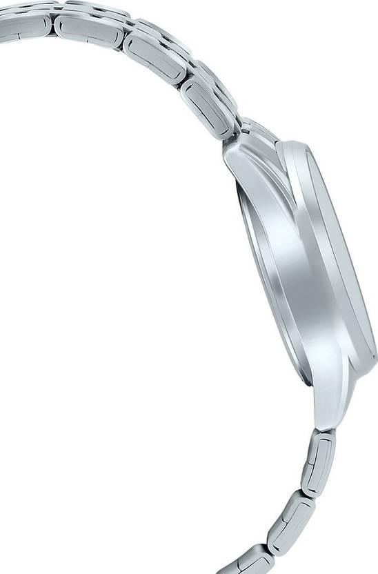 Casio Mens Silver Analogue Metal Strap Watch
