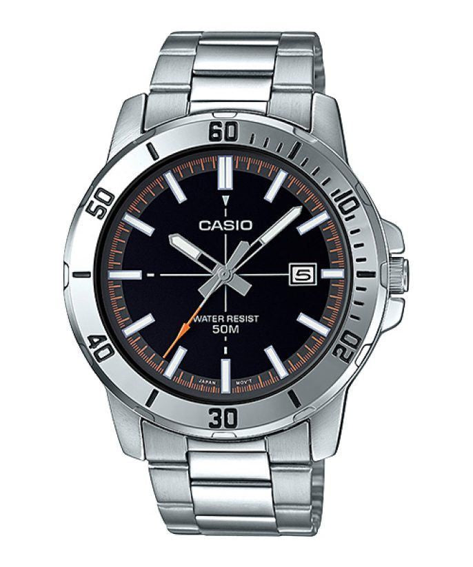 Casio - Standard Collection Silver Mens Watch - MTP-VD01D-1E2VUDF