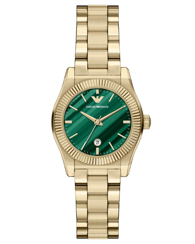 Seiko Ladies' Essentials -SUR601P1- Stainless Steel-Green & Gold