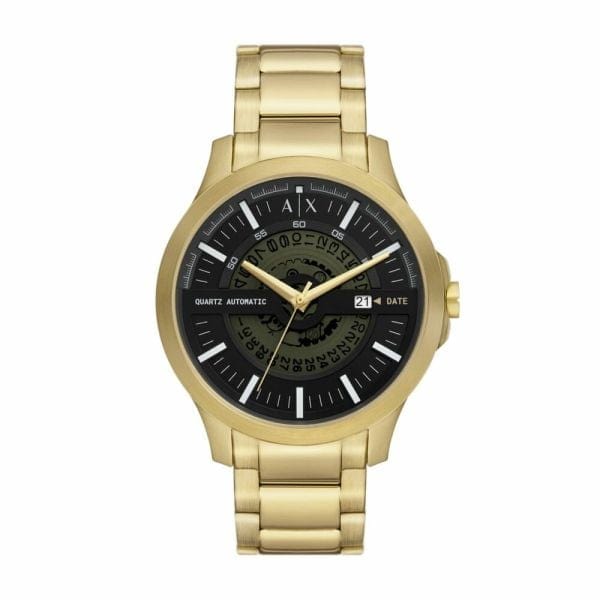 Armani Exchange Mens Gold Stainless Steel Watch-AX2443