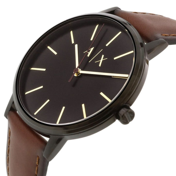 Armani Exchange Cayde Brown Leather men Watch-AX2706