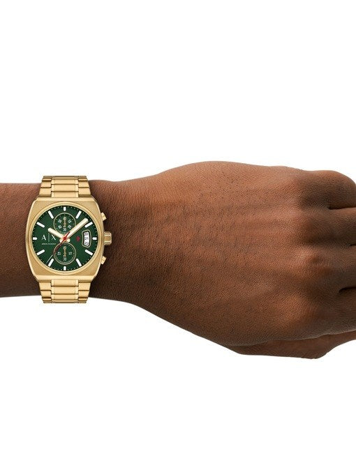 Armani Exchange Oliver Gold Stainless steel Mens Watch-AX2822