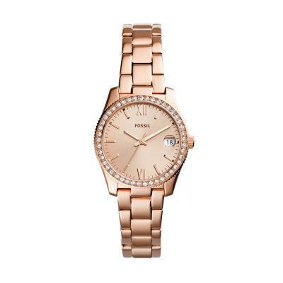 Fossil Scarlette Rose Gold Stainless Steel Women Watch-ES4318