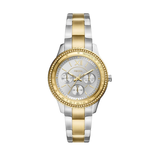 Fossil - Stella Sport Women'S Silver Stainless Steel Watch-ES5107