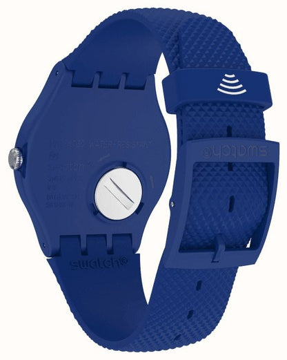 Swatch-Ocean Pay! Blue Unisex Rubber Watch-SVIN103-5300