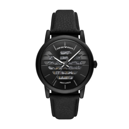 Emporio Armani Mens Three-Hand Brown Leather Watch - AR60032