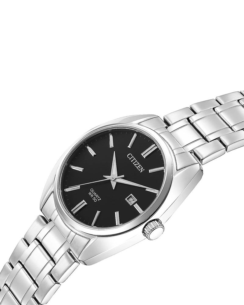 Seiko Solar Essentials - Jet Black Sapphire Watch - SNE527P1