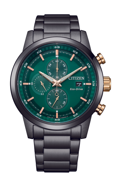 Citizen - Men Black Stainless Steel Strap Watch - CA0746-85X