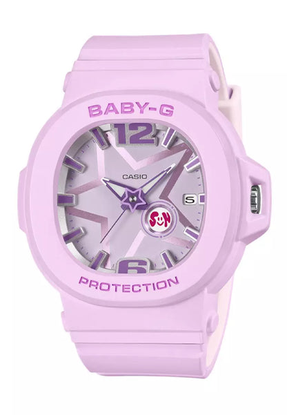 Casio Baby-G - Womens Rubber Strap Pink Analogue Watch - BGA-10D-6ADR