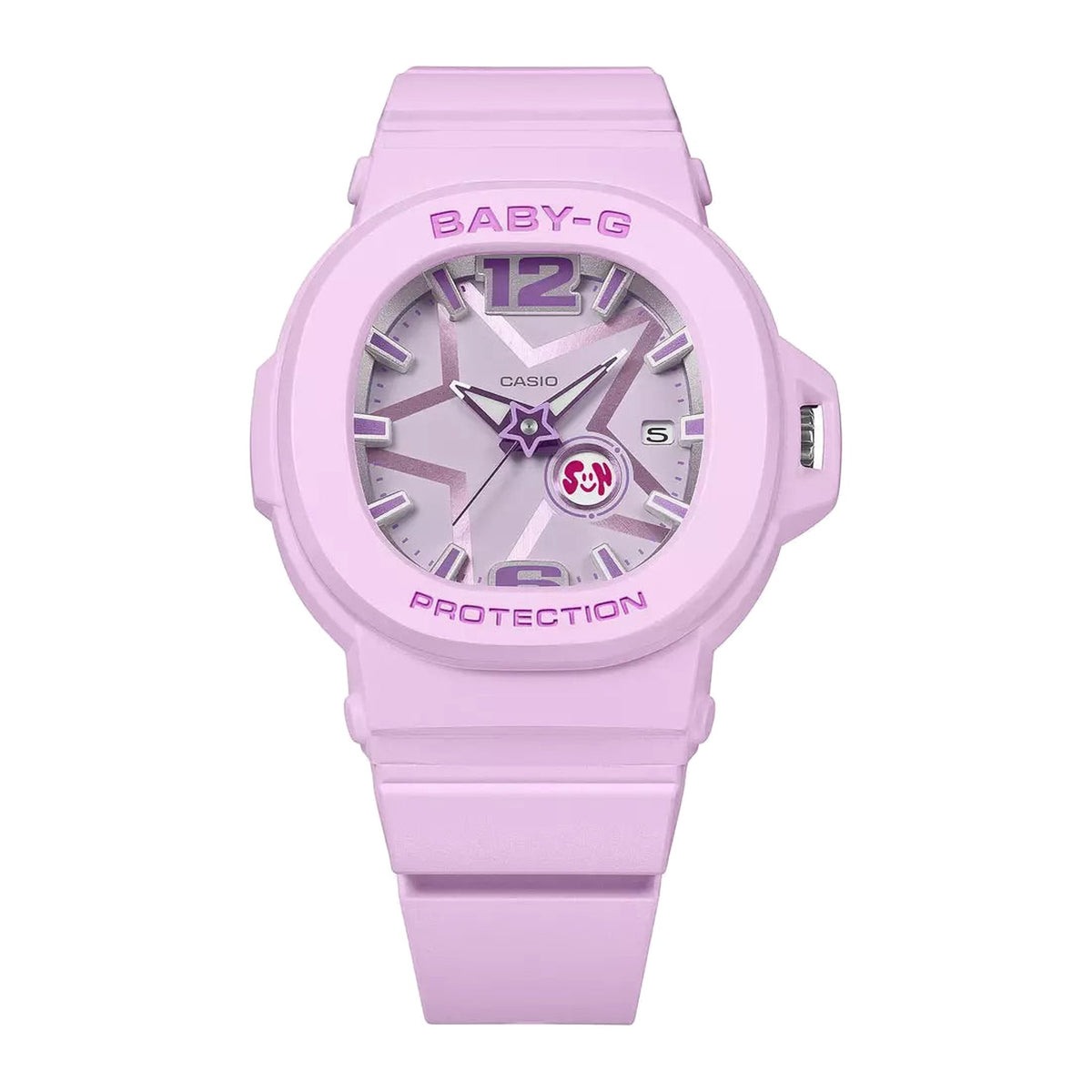 Casio Baby-G - Womens Rubber Strap Pink Analogue Watch - BGA-10D-6ADR