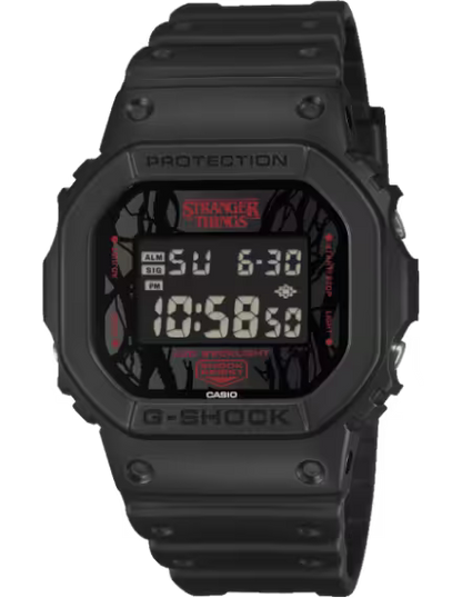 Casio G-Shock - Mens Rubber Strap Black Digital Watch - DW-5600STT-1DR