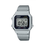 Casio Men's B650WD-1ADF Retro Digital Square Watch - Silver