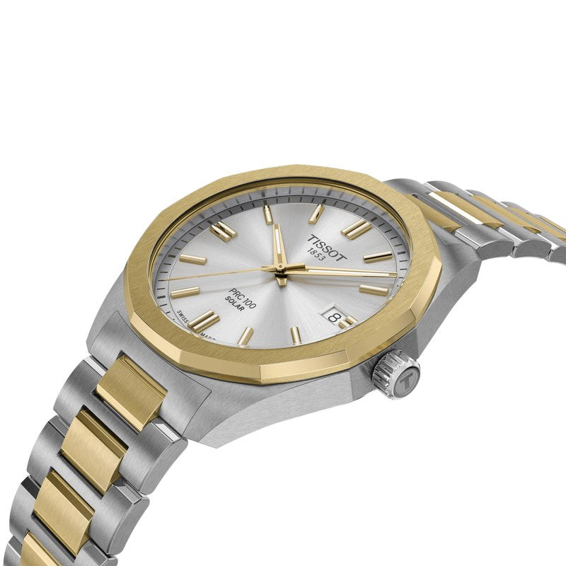 Tissot PRC 100 Solar 39mm Watch - T1514222203100