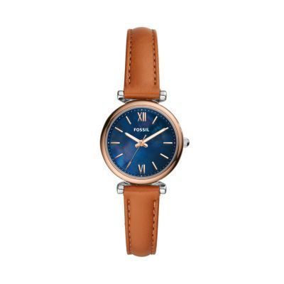Fossil Carlie Mini Women Leather Watch-ES4701