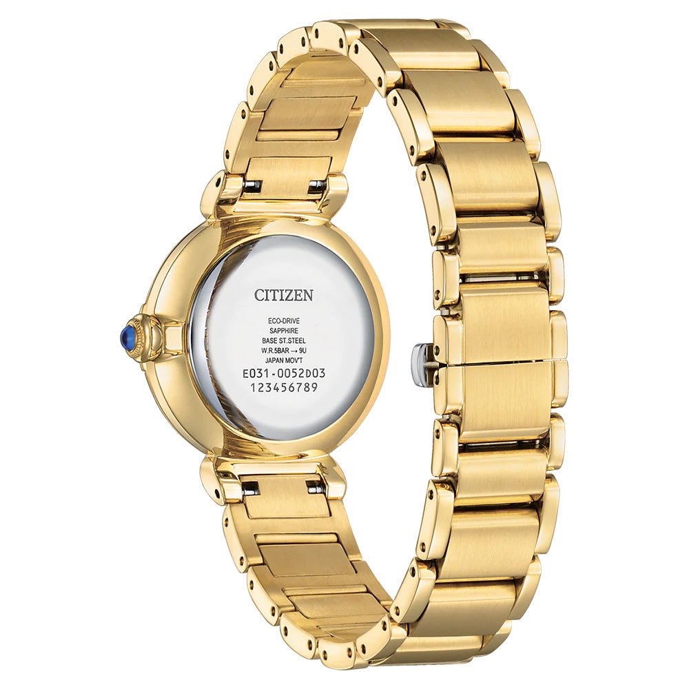 Citizen - Women Gold Stainless Steel Strap Watch - EM1062-57D