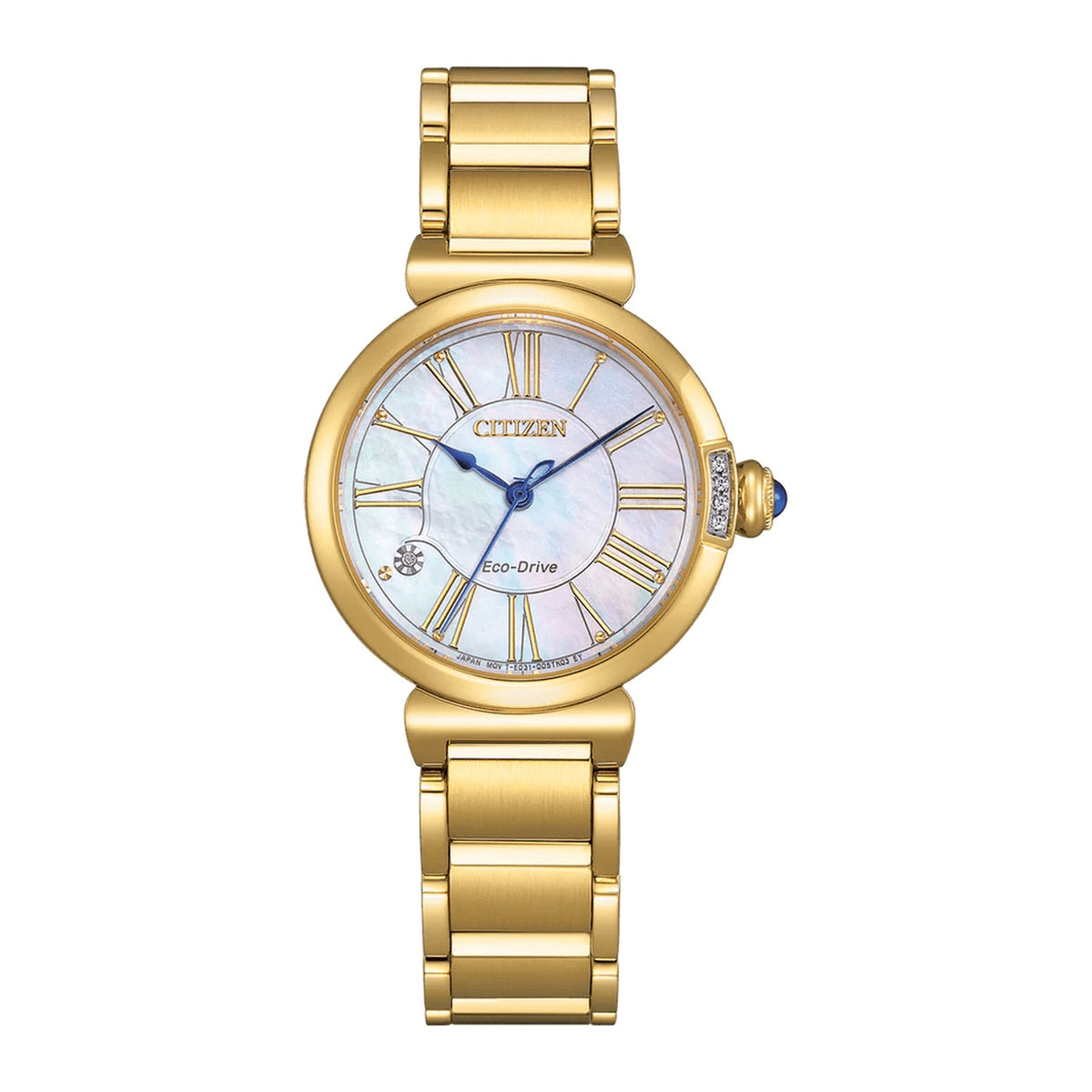 Citizen - Women Gold Stainless Steel Strap Watch - EM1062-57D
