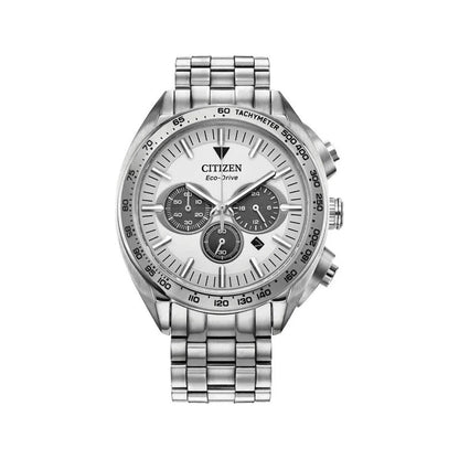 Citizen Chronograph Eco-Drive Mens Silver Stainless steel Watch-CA4540-54A