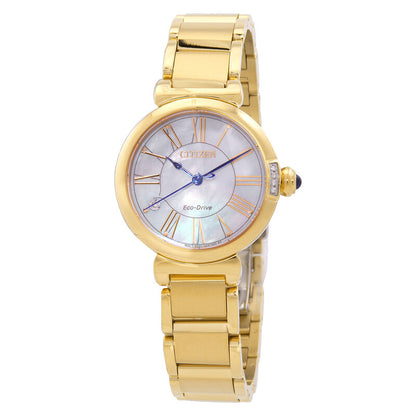 Citizen - Women Gold Stainless Steel Strap Watch - EM1062-57D